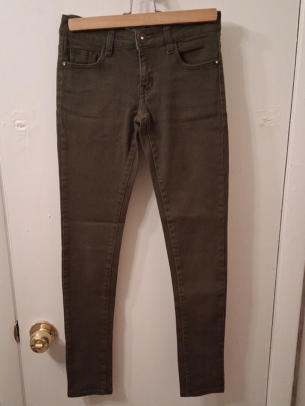 Women’s Skinny Jeans — Olive Green